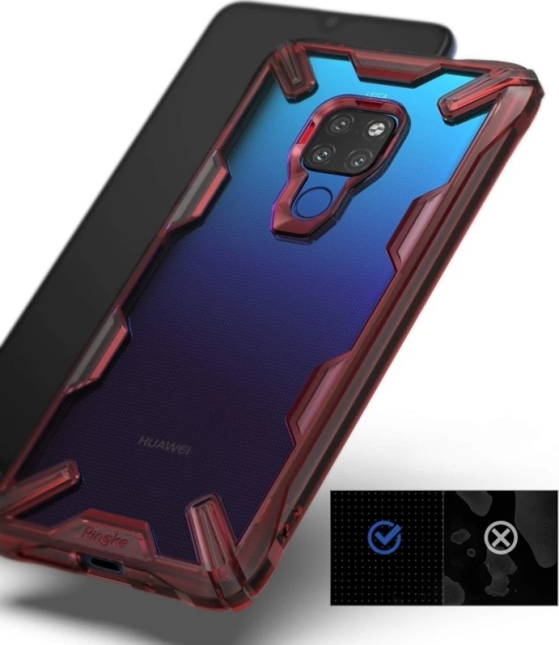 Ringke Fusion-X Back Cover Μπορντό (Huawei Mate 20)