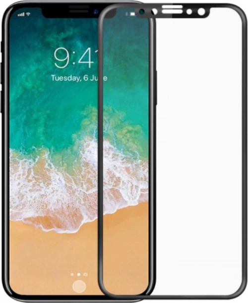Screen protector Mocoson Polymer Nano Ceramic, Full 5D, For iPhone XS Max, 0.3mm, Black - 52595