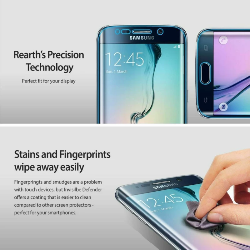 Μεμβράνη Προστασίας Fullcover Rearth για Samsung G925F Galaxy S6 Edge