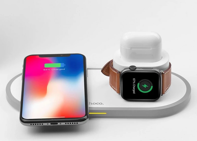 Hoco Wireless Charging Pad (Qi) Λευκό (CW21)