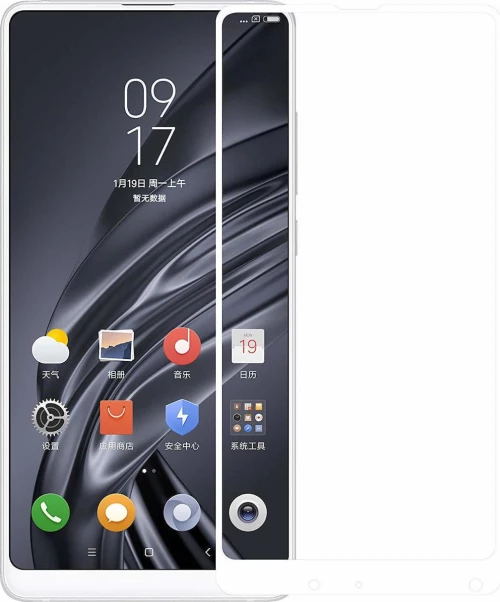 Xiaomi Mi Mix 2s/2 - Tempered Glass 9D Curved Edge,HD Clear, Ultra-Thin White (Με πλήρη εφαρμογή σε όλα τα σημεία και όχι μόνο στις άκρες.)