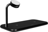 Zens Wireless Charging Pad (Qi) Μαύρο (Dual + Watch)