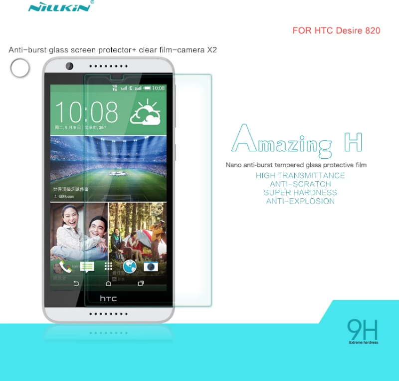 Nillkin Anti Burst Tempered Glass 9H για το HTC Desire 820