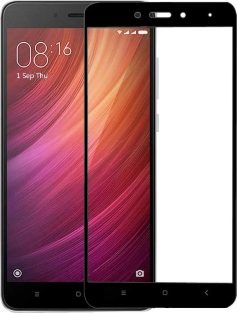 Full Face Tempered Glass Snapdragon Black (Redmi Note 4/Note 4X)