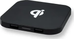 Wireless Charging Pad (Qi) Μαύρο (QIPWBBK3IN1Q8)