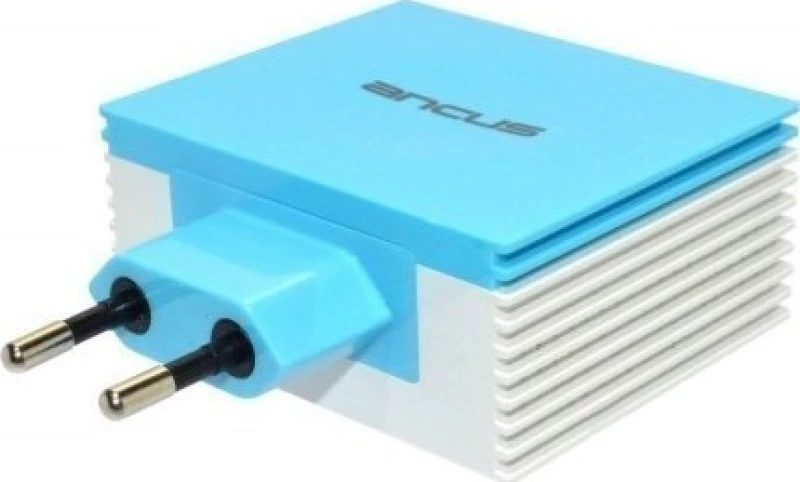 4x USB Wall Adapter Μπλε (5210029034619)