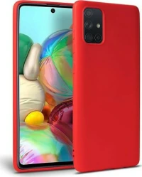 100.0725 SILICONE CASE SOFT TOUCH SAMSUNG GALAXY A71dark red