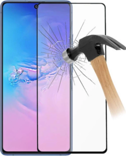 21D Full Face Curved Αντιχαρακτικό Γυαλί 11H Tempered Glass for Samsung Galaxy S10 lite 6.7 inches Black (oem)