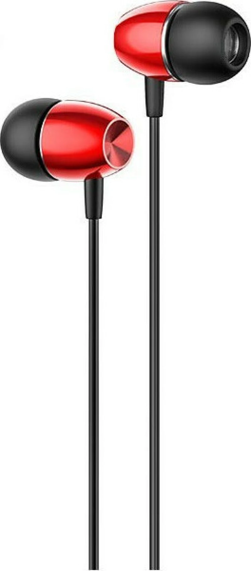 Borofone BM57 Platinum In-ear Handsfree με Βύσμα 3.5mm Κόκκινο