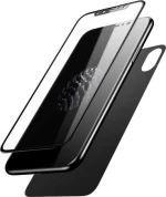 Baseus Front/Back Full Face Tempered Glass Black (iPhone X / XS)