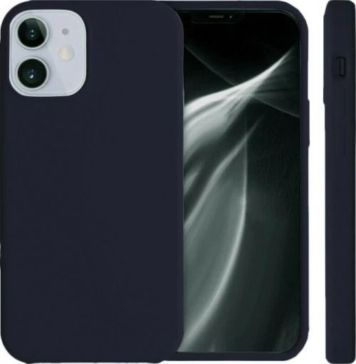 100.0691 DARK BLUE SILICONE SOFT TOUCH CASE IPHONE 12 MINI 5.4