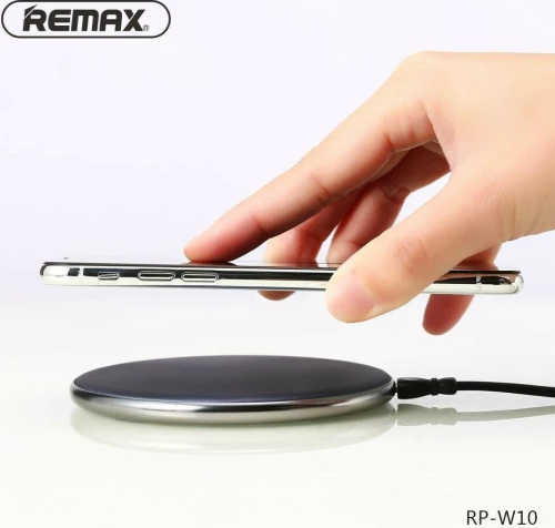 Remax Wireless Charging Pad (Qi) Ασημί (RP-W10)