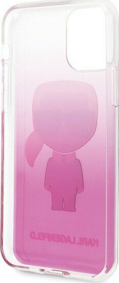 Karl Lagerfeld Iconic Karl Back Cover Σιλικόνης Gradient Ροζ (iPhone 11 Pro)