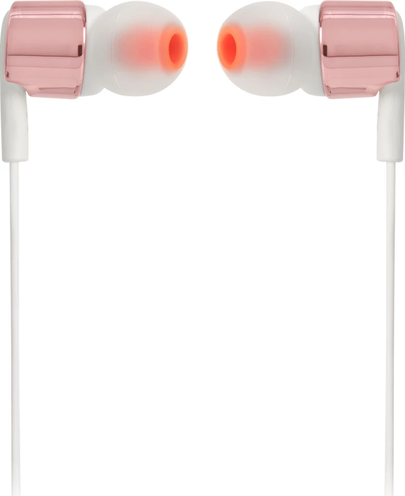 JBL T210 In-ear Handsfree με Βύσμα 3.5mm Ροζ Χρυσό