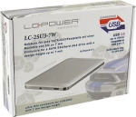 Θήκη Για Σκληρούς Δίσκους 2,5 Sata USB3 LC-Power white 7mm