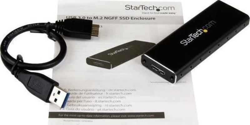 Startech Usb 3.0 M.2 Ssd Enclosure Black Sm2Ngffmbu33