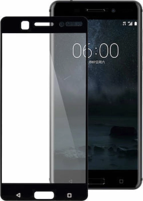 OEM Tempered Glass 3D Full Face Nokia 6 - Black