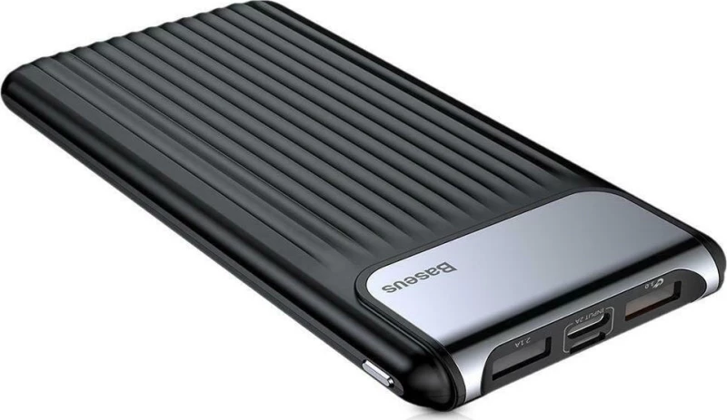 Baseus Thin Digital 10000mAh Μαύρο