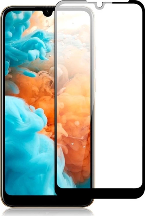 Huawei P Smart S/ Y8p - Full Face Tempered Glass Black 9H 5D (Με πλήρη εφαρμογή σε όλα τα σημεία και όχι μόνο στις άκρες.)