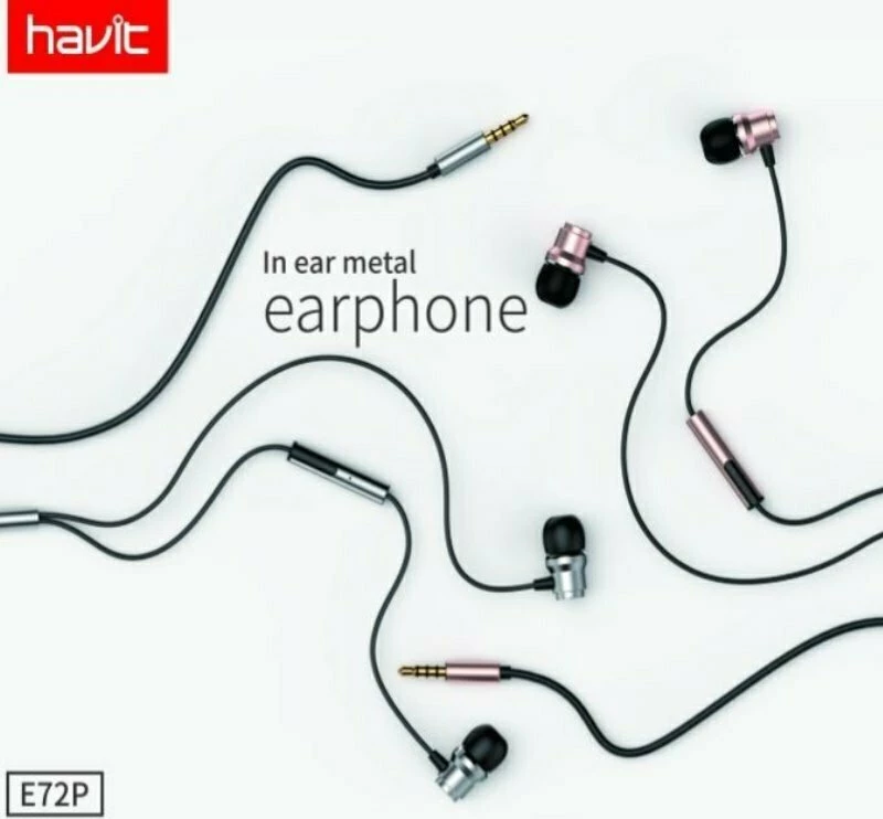 Havit E72P In-ear Handsfree με Βύσμα 3.5mm Μαύρο