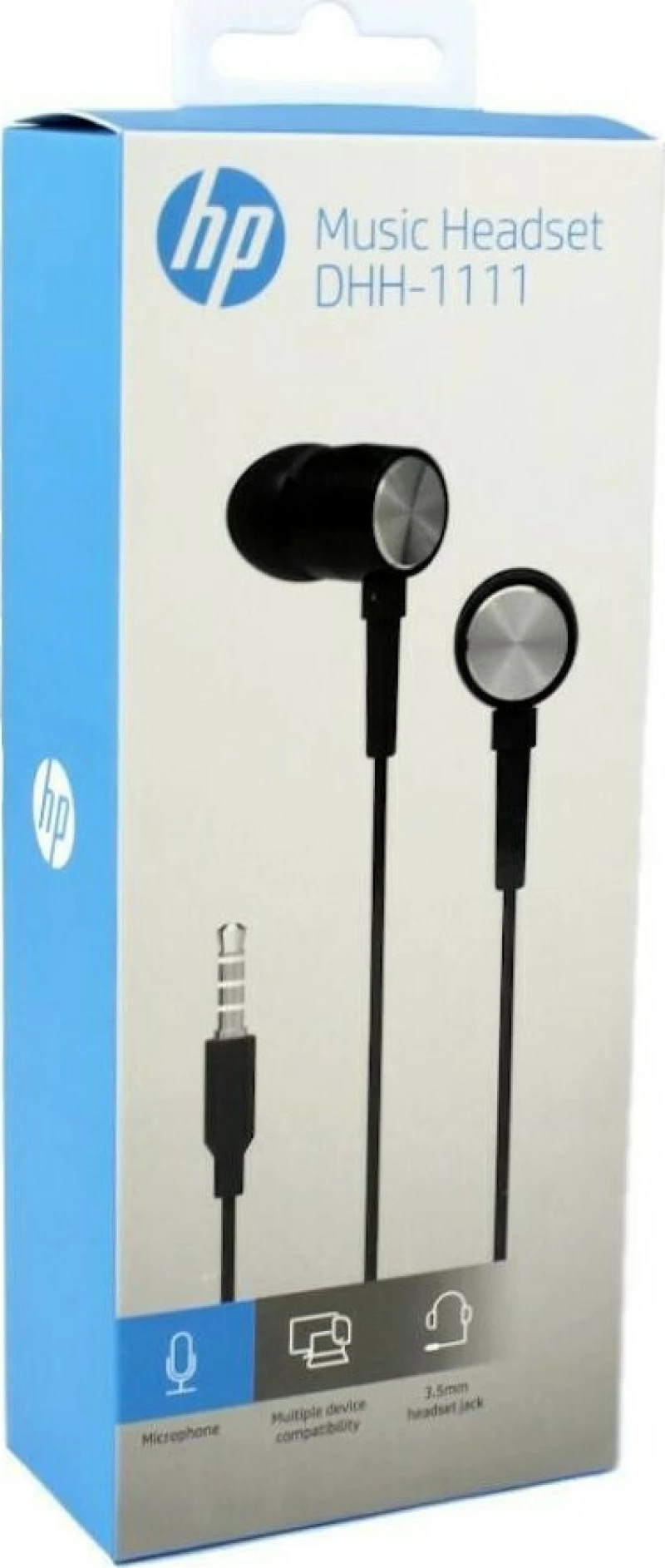 HP DHH-1111 In-ear Handsfree με Βύσμα 3.5mm Μαύρο
