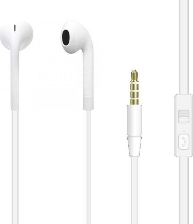 Jack P40 Earbuds Handsfree με Βύσμα 3.5mm Λευκό