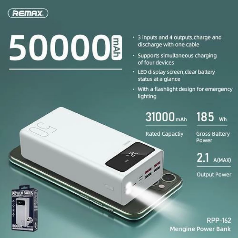 Remax RPP-162 50000mAh Λευκό