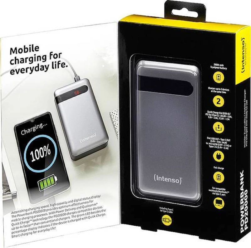 Intenso PD20000 20000mAh Γκρι