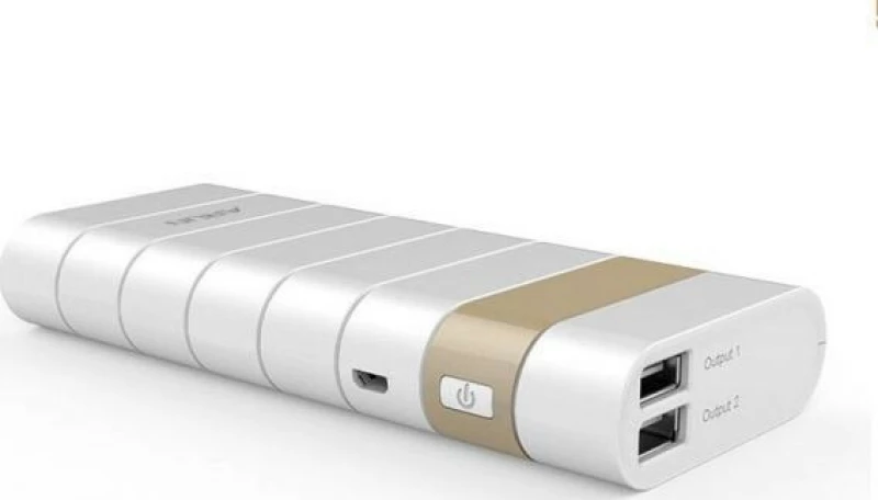 Oem Abs Powerbank 15000Mah White 2 Usb Ports Pb0017