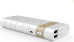 Oem Abs Powerbank 15000Mah White 2 Usb Ports Pb0017