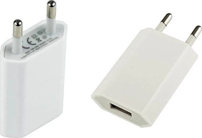USB Wall Adapter 1A Λευκό
