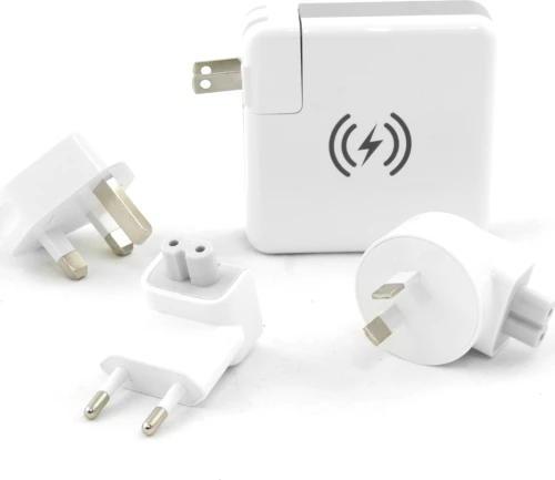 Ksix USB / USB Type-C Wall Adapter / Power Bank 6.700mAh / Wireless Charger Λευκό (BXBA6700CDW)