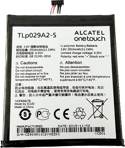 Alcatel TLP029A2-S (Idol 3) 2910mAh