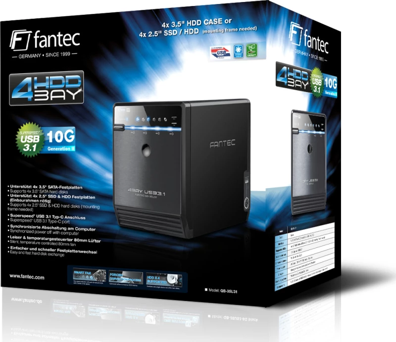 Fantec Qb-35U31 4X3,5 Usb 3.1