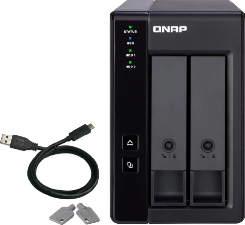 Qnap Tr-002 Συστοιχία Δίσκων Μαύρος (Μαύρο)