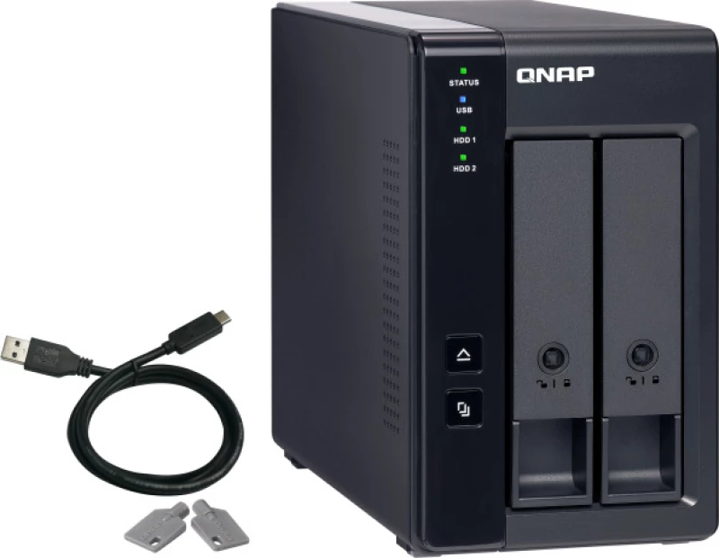 Qnap Tr-002 Συστοιχία Δίσκων Μαύρος (Μαύρο)