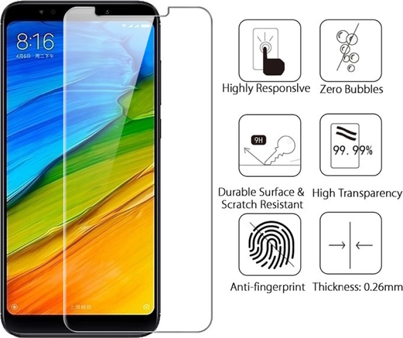Tempered Glass (Redmi 5 Plus)