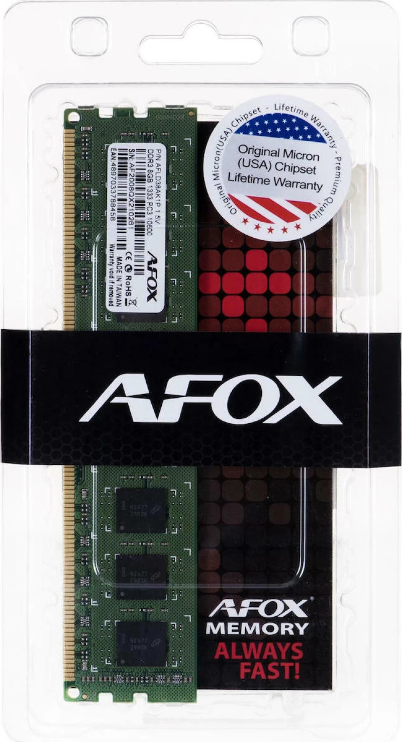 Afox 8GB DDR3-1333MHz (AFLD38AK1P)