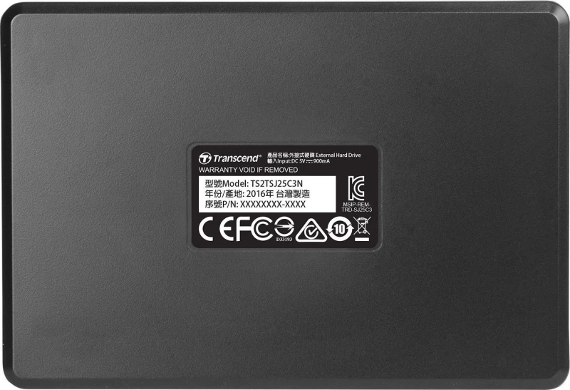 Transcend Storejet 25C3 2TB