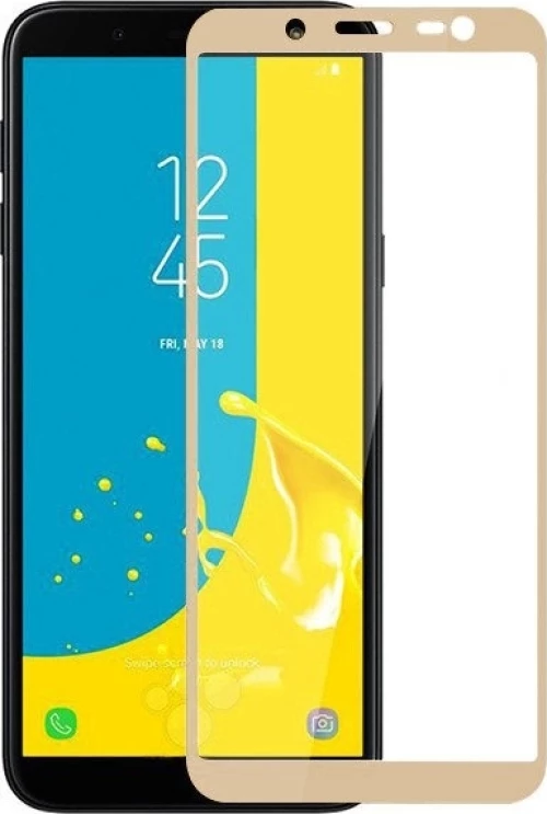 5D Full Face Tempered Glass Gold (Galaxy J6)