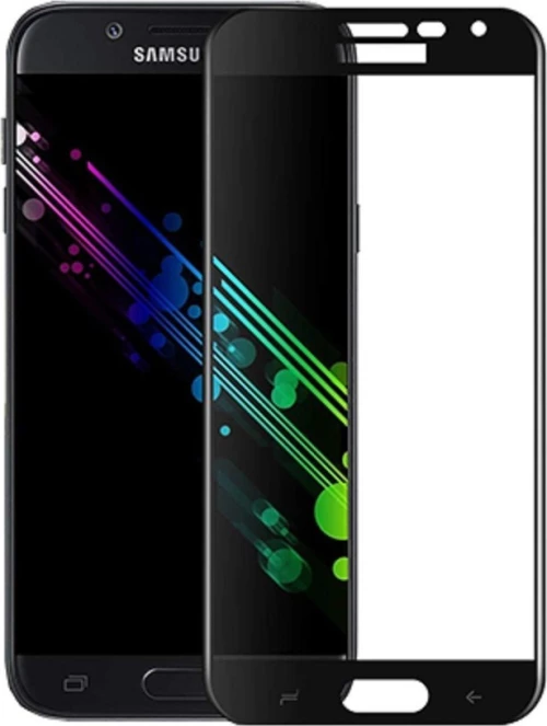 Full Glue Full Face Tempered Glass Black (Galaxy J4)