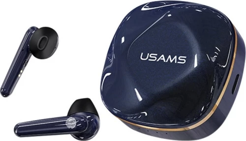 Usams BHUSD02 Earbud Bluetooth Handsfree Μπλε