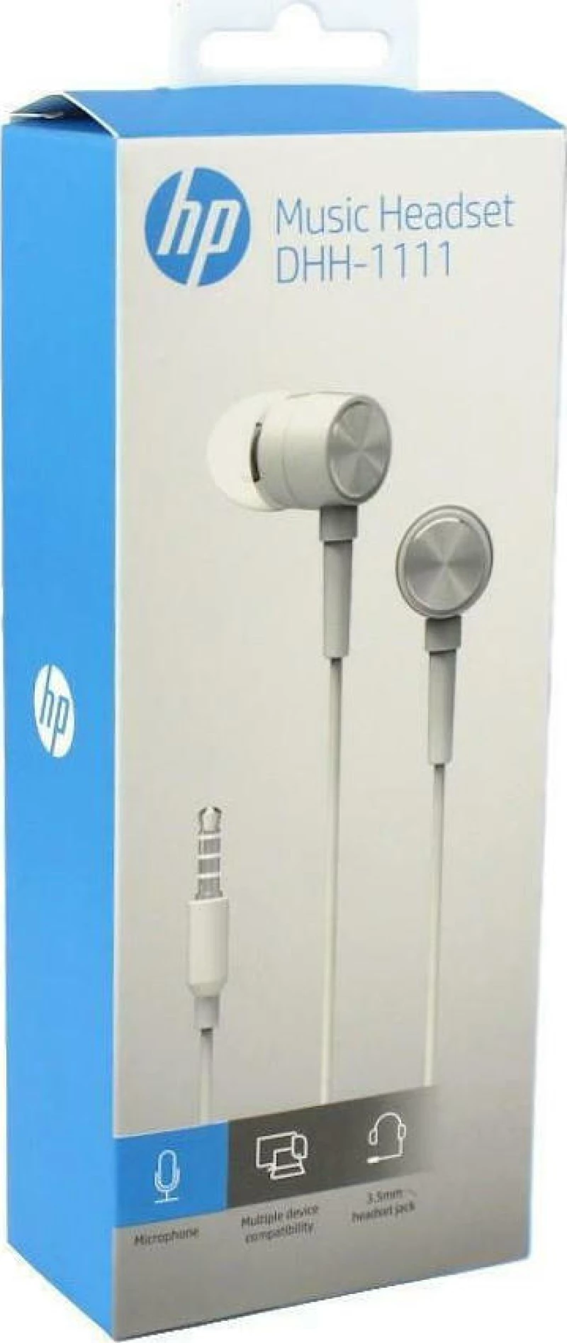 HP DHH-1111 In-ear Handsfree με Βύσμα 3.5mm Λευκό