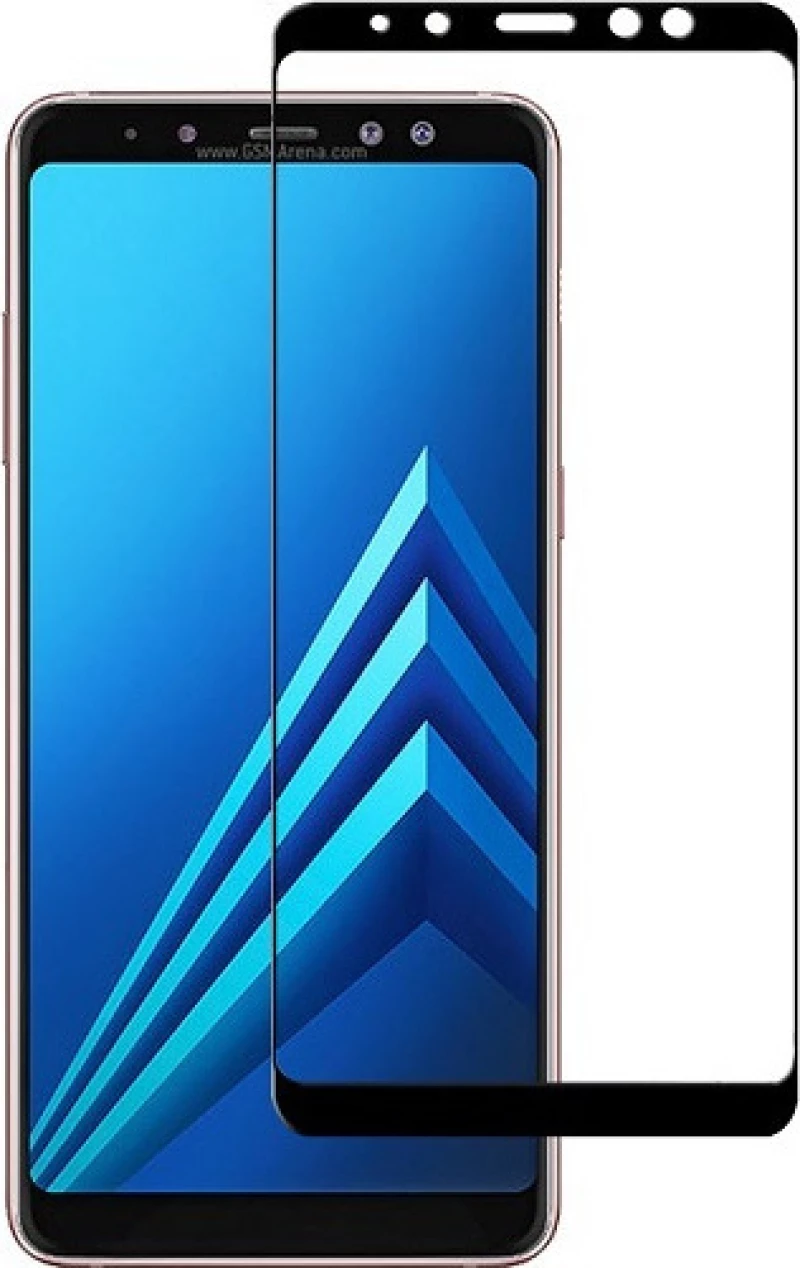 Full Face Tempered Glass Black (Galaxy A8+ 2018)