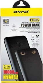 Awei P68K 10000mAh Μαύρο