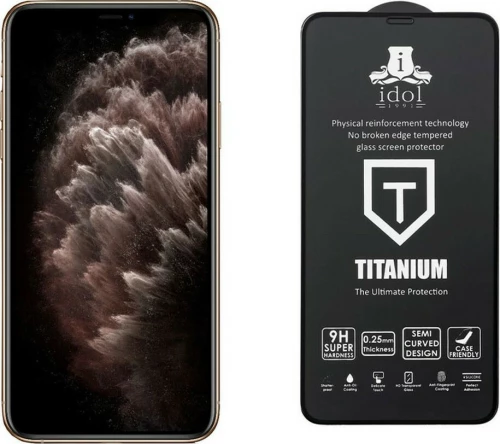 Idol 1991 0.25mm Tempered Glass Black (iPhone 11 Pro Max)