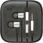 Metallic In-ear Handsfree με Βύσμα 3.5mm Ασημί