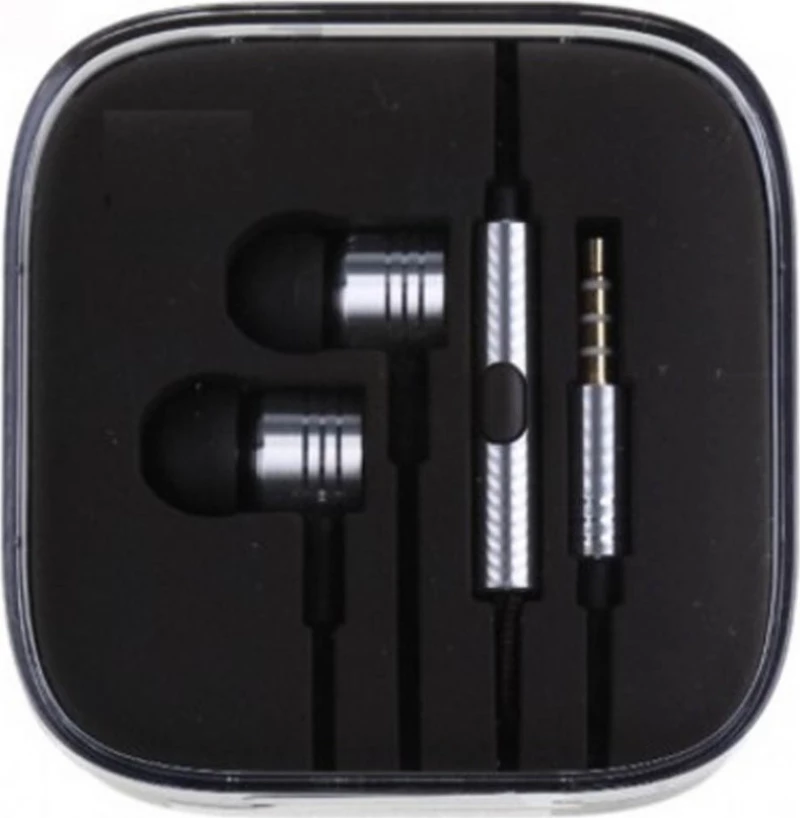 Metallic In-ear Handsfree με Βύσμα 3.5mm Ασημί