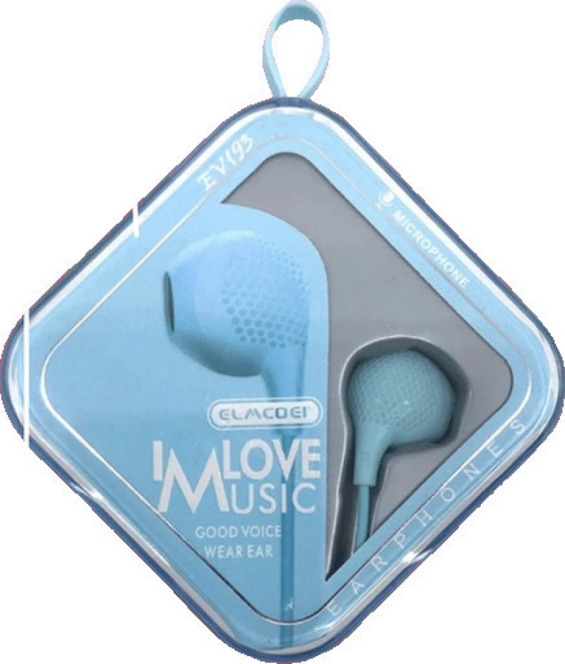 EV193 Earbuds Handsfree με Βύσμα 3.5mm Μπλε