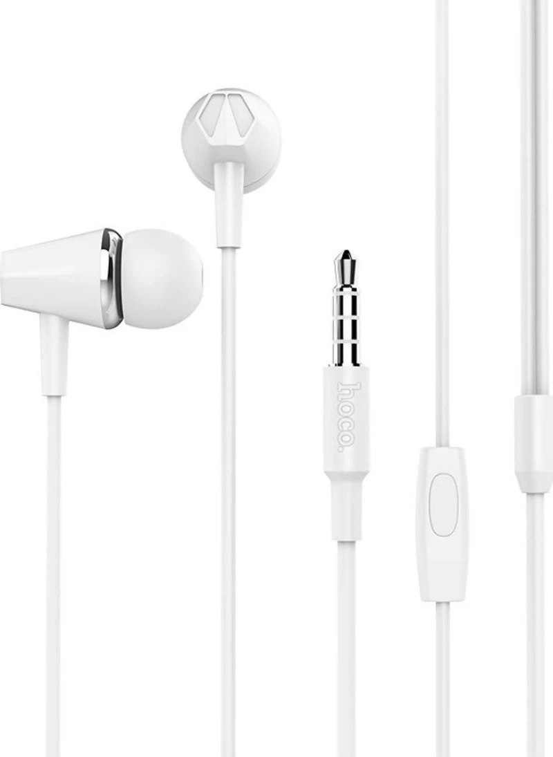 Hoco M34 In-ear Handsfree με Βύσμα 3.5mm Λευκό
